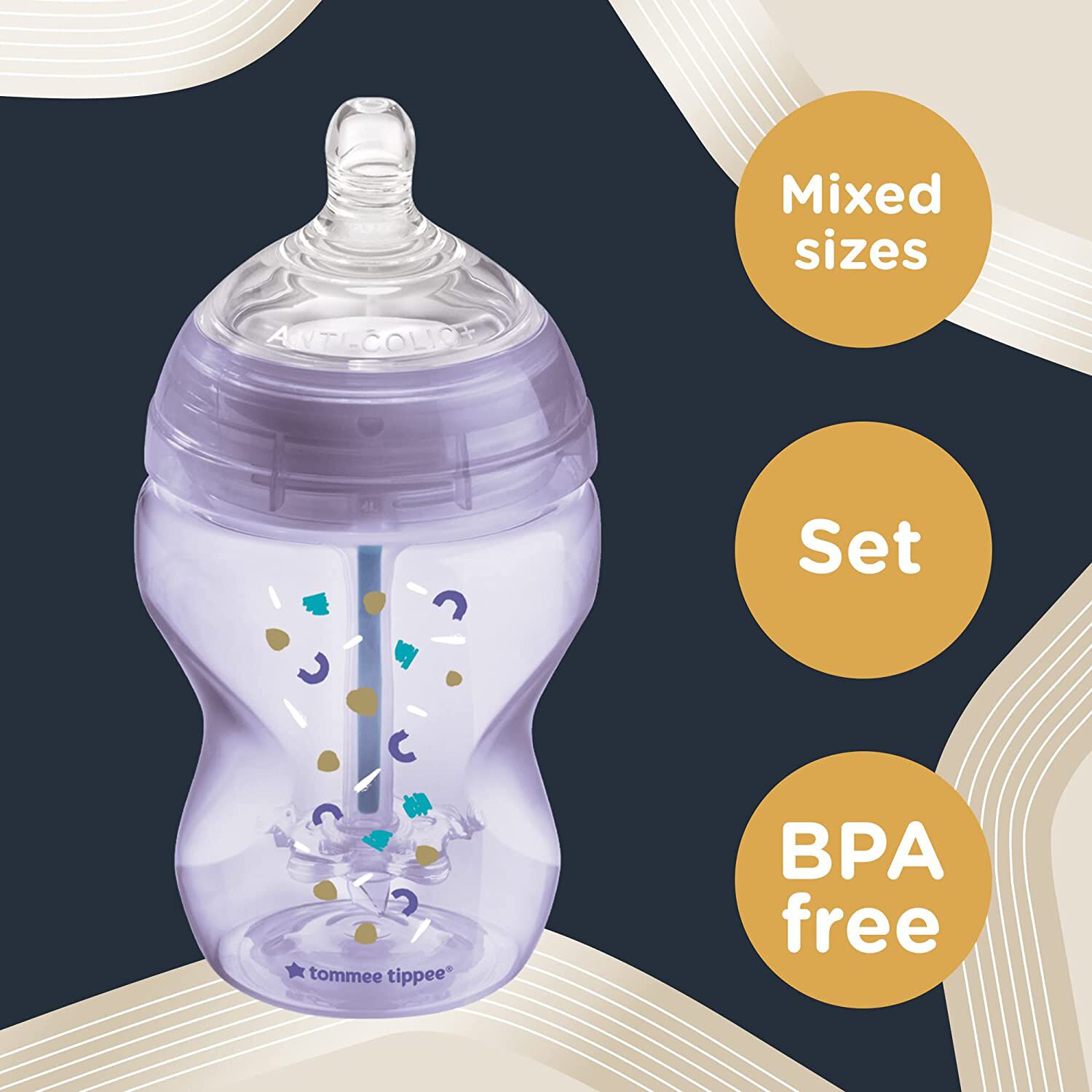 Tommee tippee advanced anti colic sales bottles pink